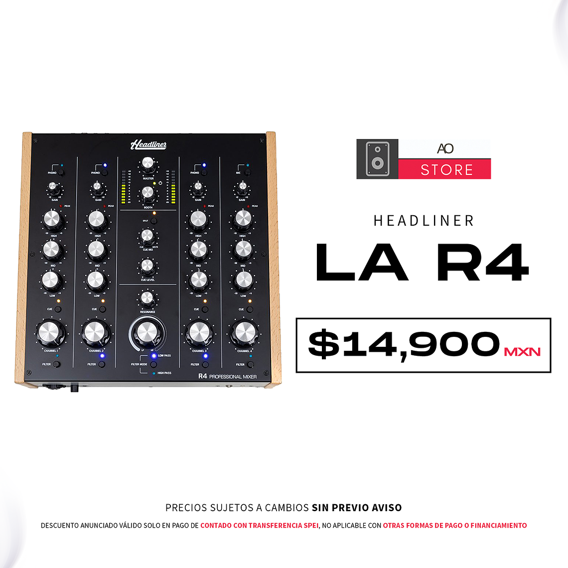 Headliner LA R4 Mezclador Rotativo de 4 Canales 1