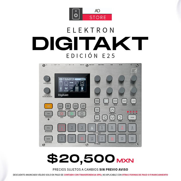 Elektron Digitakt Edición E25 Caja de Ritmos 1