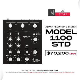 Alpha Recording System Model 1100 Std Mezclador Rotativo de 2 Canales