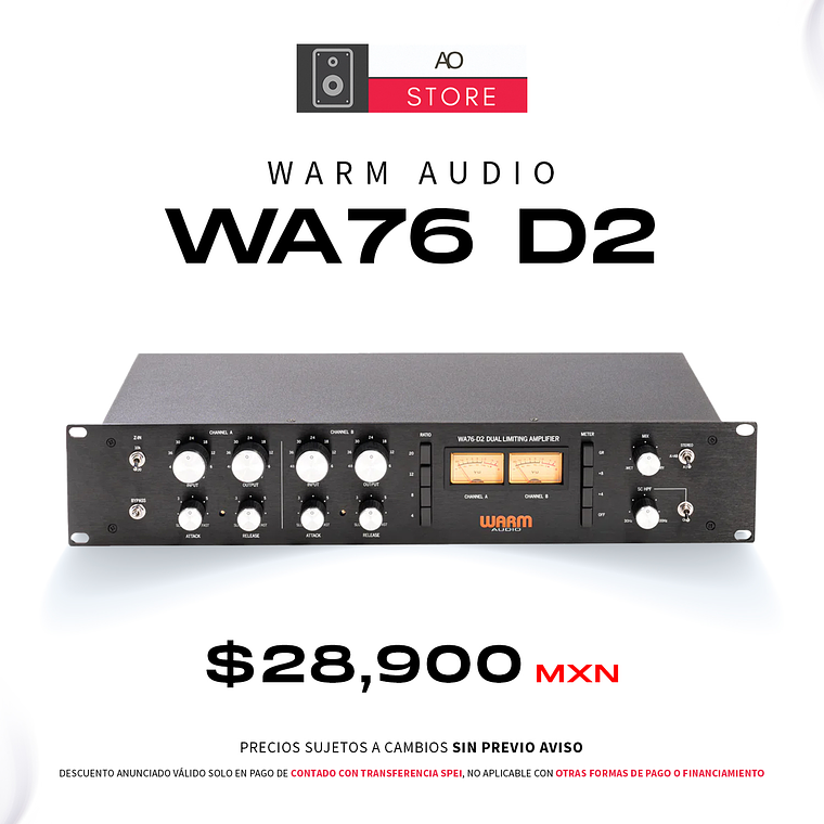 Warm Audio WA76 D2 Compresor Dual  1
