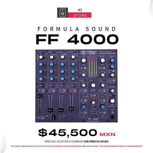Formula Sound FF 4000 Mezcladora para DJ de 4 Canales 