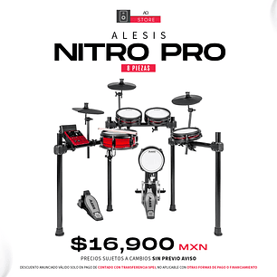 Alesis Nitro Pro Batería Eléctrica de 8 Piezas
