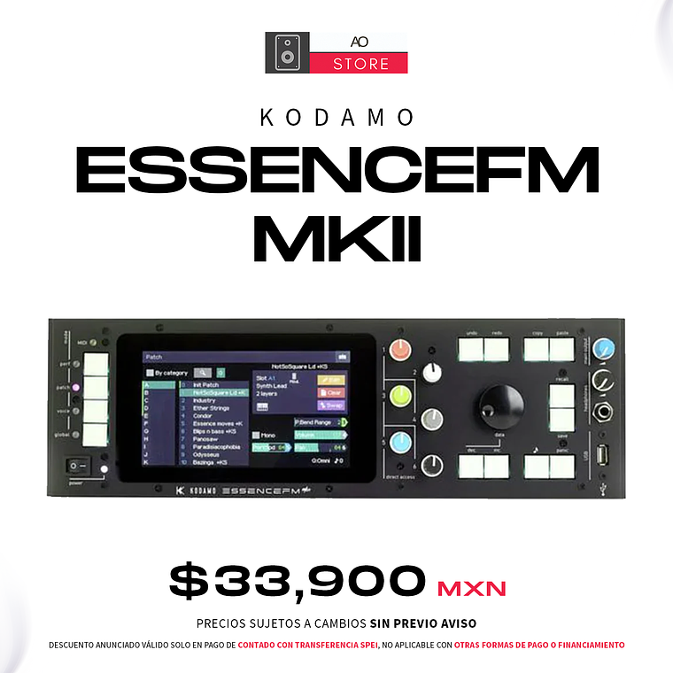 Kodamo EssenceFM MkII Sintetizador FM 1