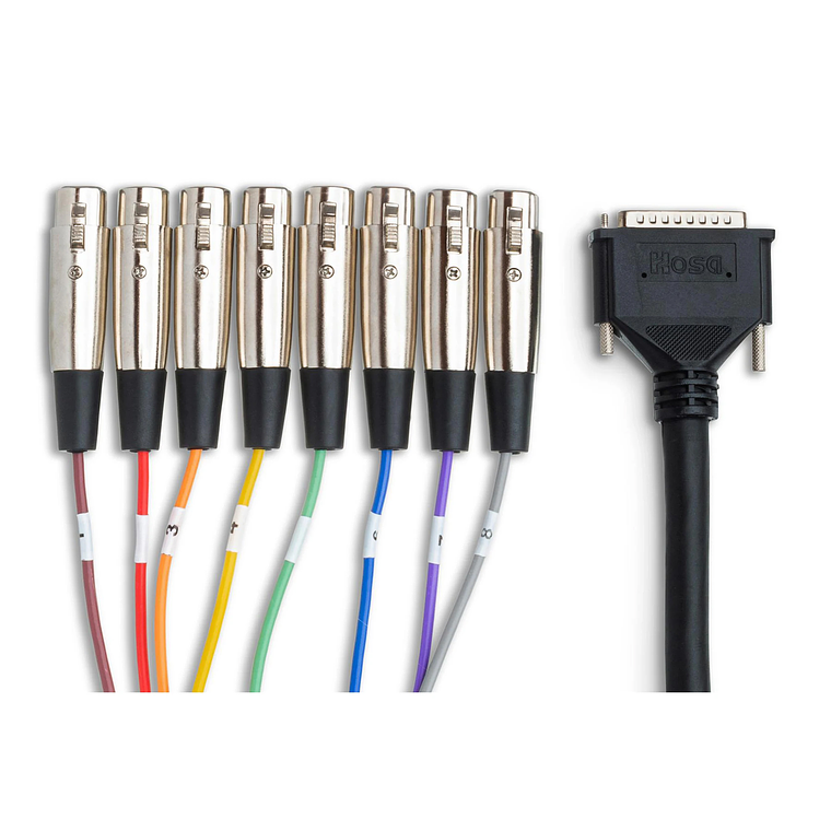 Hosa DTF 803 DB25 a XLR Hembra 3 Metros  3