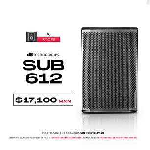 dB Technologies Sub 612 Subwoofer Activo