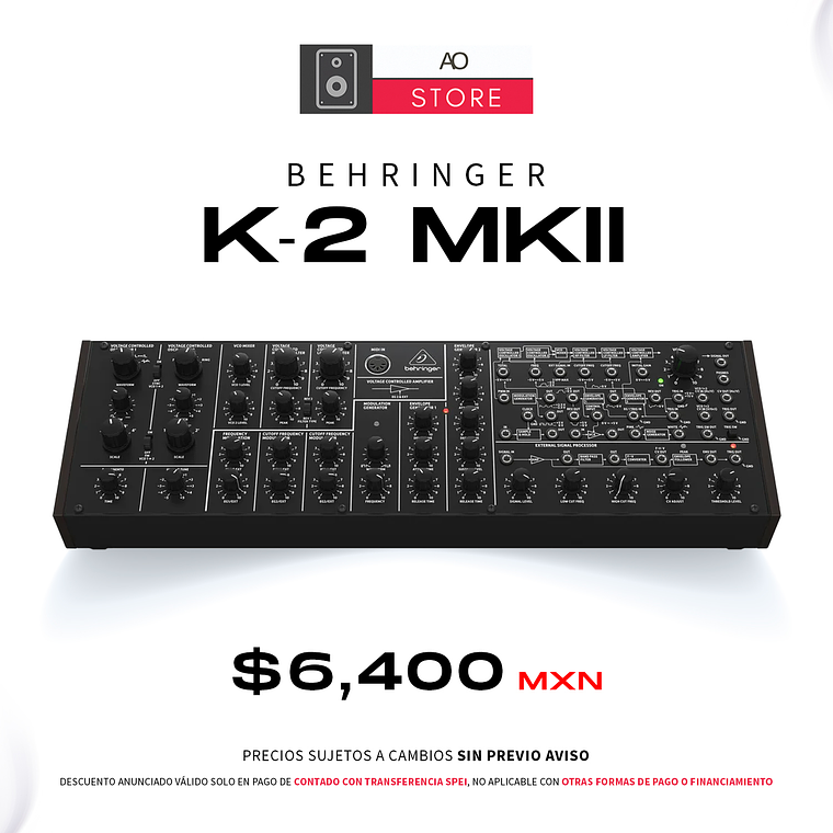 Behringer K-2 MkII Sintentizador Analógico Semi Modular 1