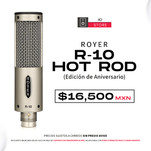 Royer R 10 Hot Rod Edición de Aniversario Microfono de Cinta