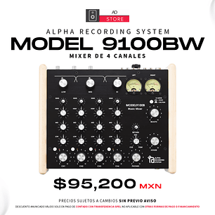 Alpha Recording System Model 9100BW Mezclador Rotativo de 4 Canales