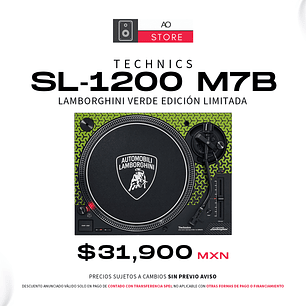 Technics SL 1200 M7B Lamborghini Verde Edición Limitada Tornamesa para DJ