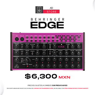 Behringer Edge Sintentizador de Percusión Analógico Semi Modular 