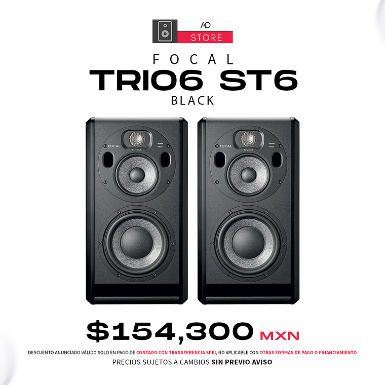 Focal Trio6 ST6 Edición Black Monitores De Estudio (2 Piezas) 1
