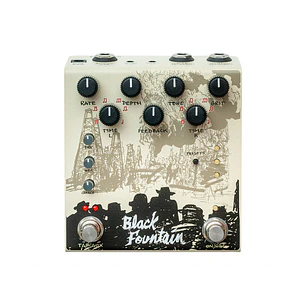 Old Blood Noise Endeavors Black Fountain Cream Pedal Delay
