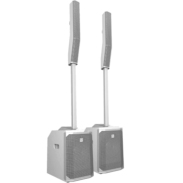 EV Electro Voice Evolve 50 White (2 Piezas) + Maletines con Ruedas (2 Piezas) + Cables (2 Piezas) 2