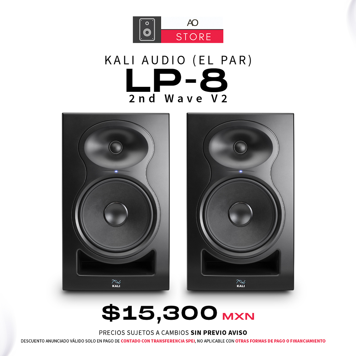 Kali Audio LP 8 Second Wave V2 Monitores De Estudio (2 Piezas) 1