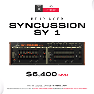 Behringer Syncussion Sy 1 Sintetizador Análogo Percusión