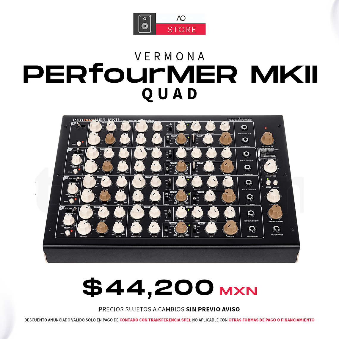 Vermona PERfourMER MkII Quad Sintetizador 1