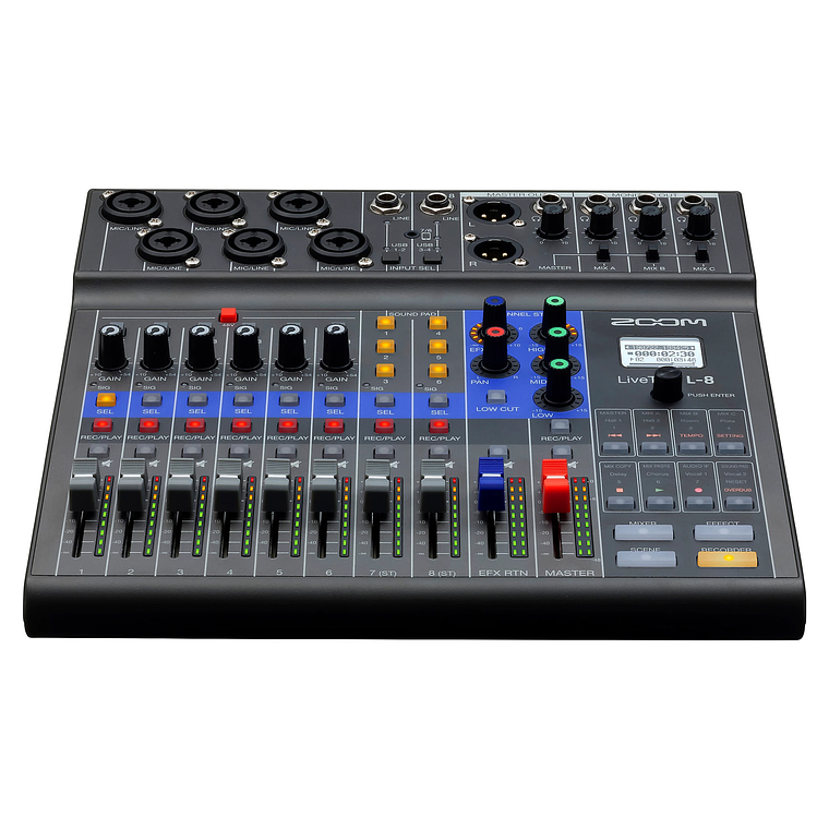 Zoom Livetrak L8 Mezcladora Digital Multicanal para Grabación 4
