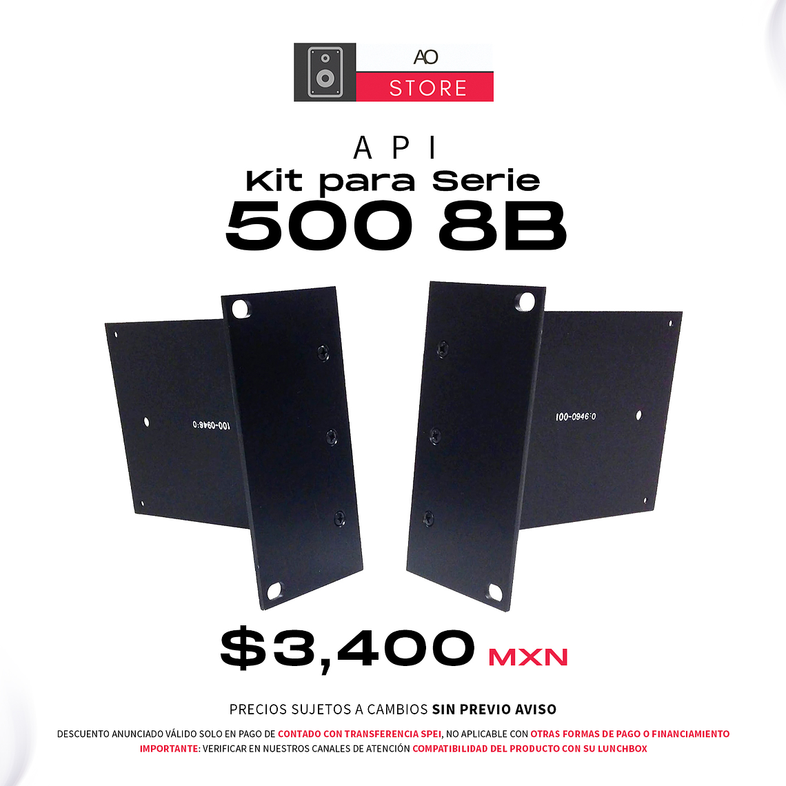 API Kit para Serie 500 8B Orejas para Rack 1