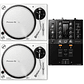 Pioneer DJ PLX 500 White Tornamesa para DJ (2 Piezas) + DJM 250 Mk2 Mezcladora para DJ + De Regalo Pioneer DJ RB VD2 Vinilos de Control Cabina Completa - Miniatura 2