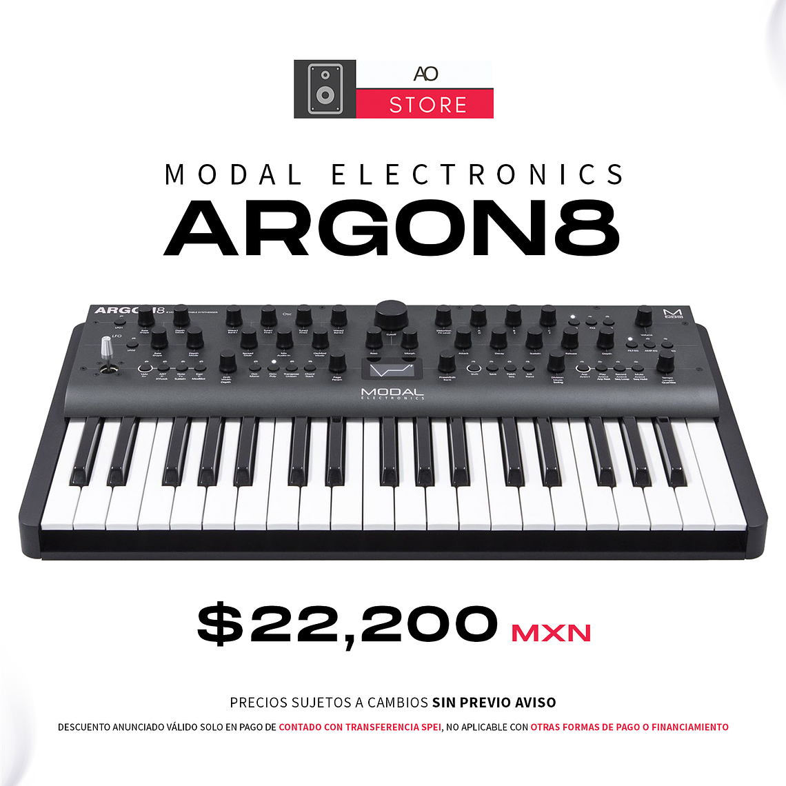 Modal Electronics Argon 8 Sintetizador Polifónico Wavetable 1