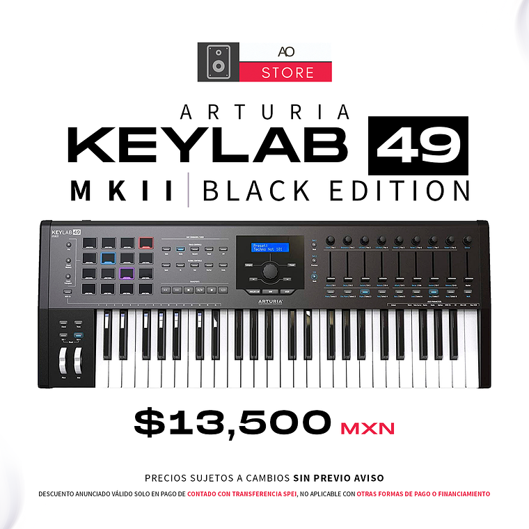 Arturia Keylab 49 MkII Black Edition Teclado Midi 1