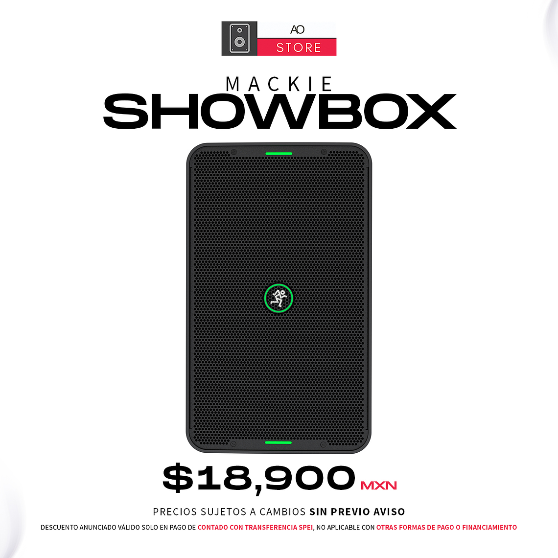 Mackie ShowBox Bocina Activa con Mix Control Independiente 1