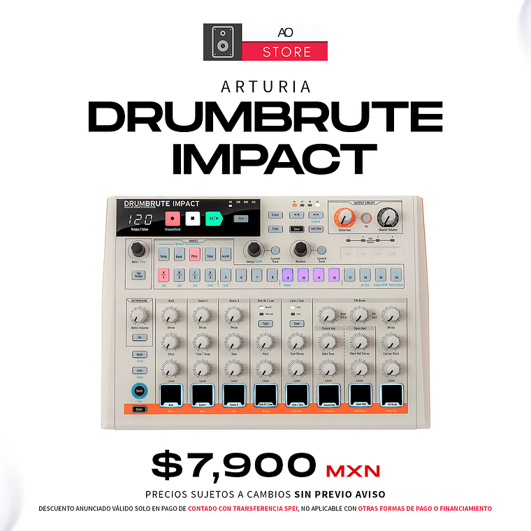 Arturia DrumBrute Impact 1984 Caja de Ritmos 1