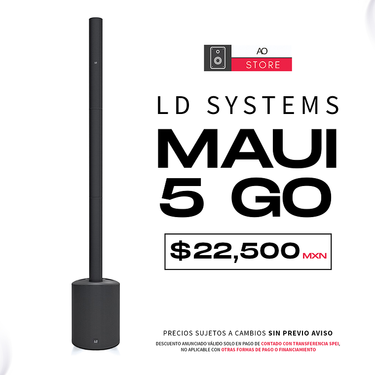 LD Systems MAUI 5 Go Sistema de Audio en Torre con Bateria 1