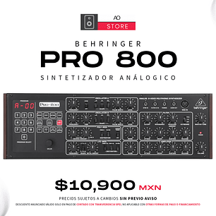 Behringer Pro 800 Sintetizador Análogico Polifónico