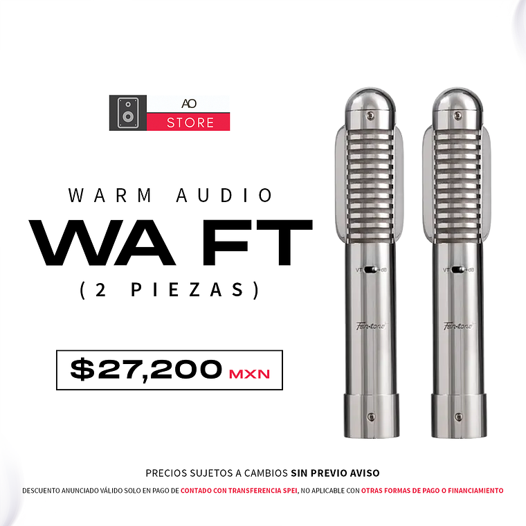 Warm Audio WA FT Micrófono de Cinta (2 Piezas) 1
