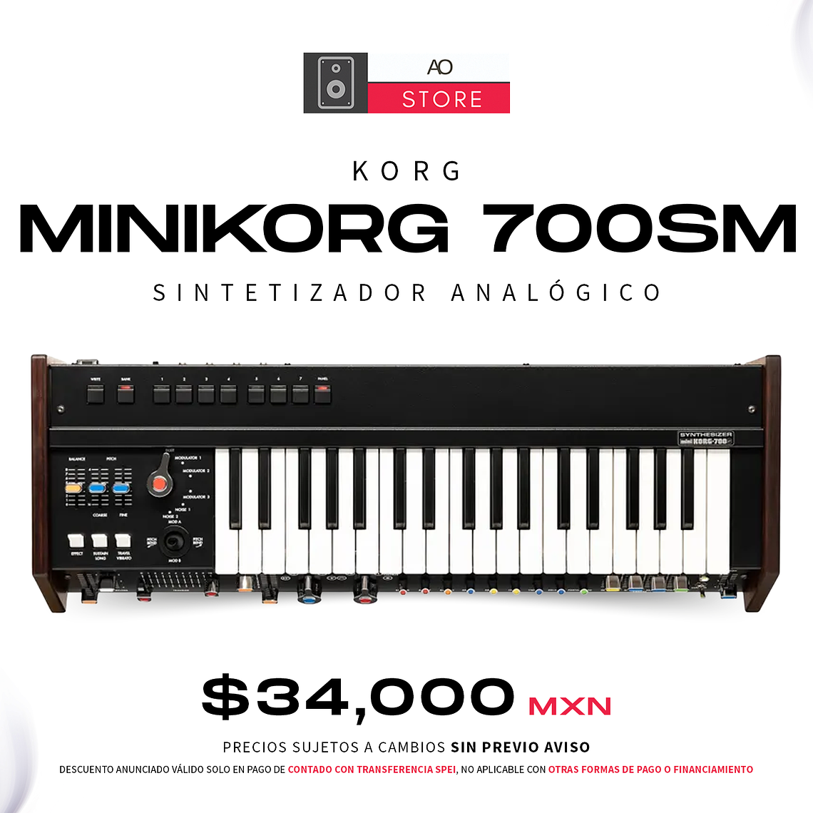 Korg miniKORG 700Sm Sintetizador Analógico 1