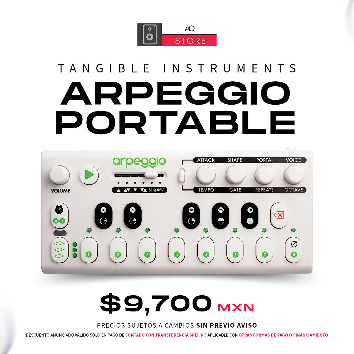 Tangible Instruments Arpeggio Portable Sintetizador y Arpegiador 1