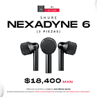 Shure Nexadyne 6 Micrófono Dinámico Supercardioide (3 Piezas) 1