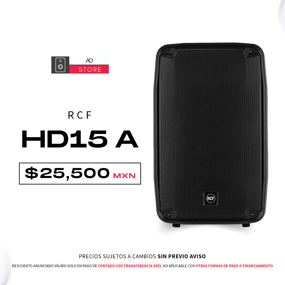 RCF HD15 A Bocina Activa 1