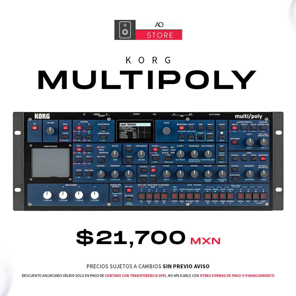 Korg Multipoly Sintetizador Modelado Analógico 1