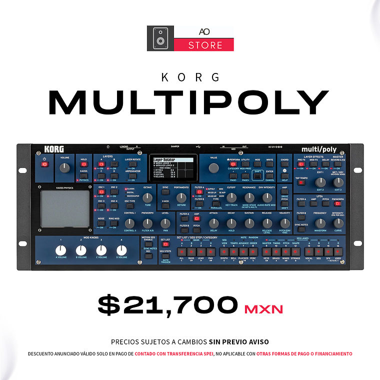 Korg Multipoly Sintetizador Modelado Analógico 1
