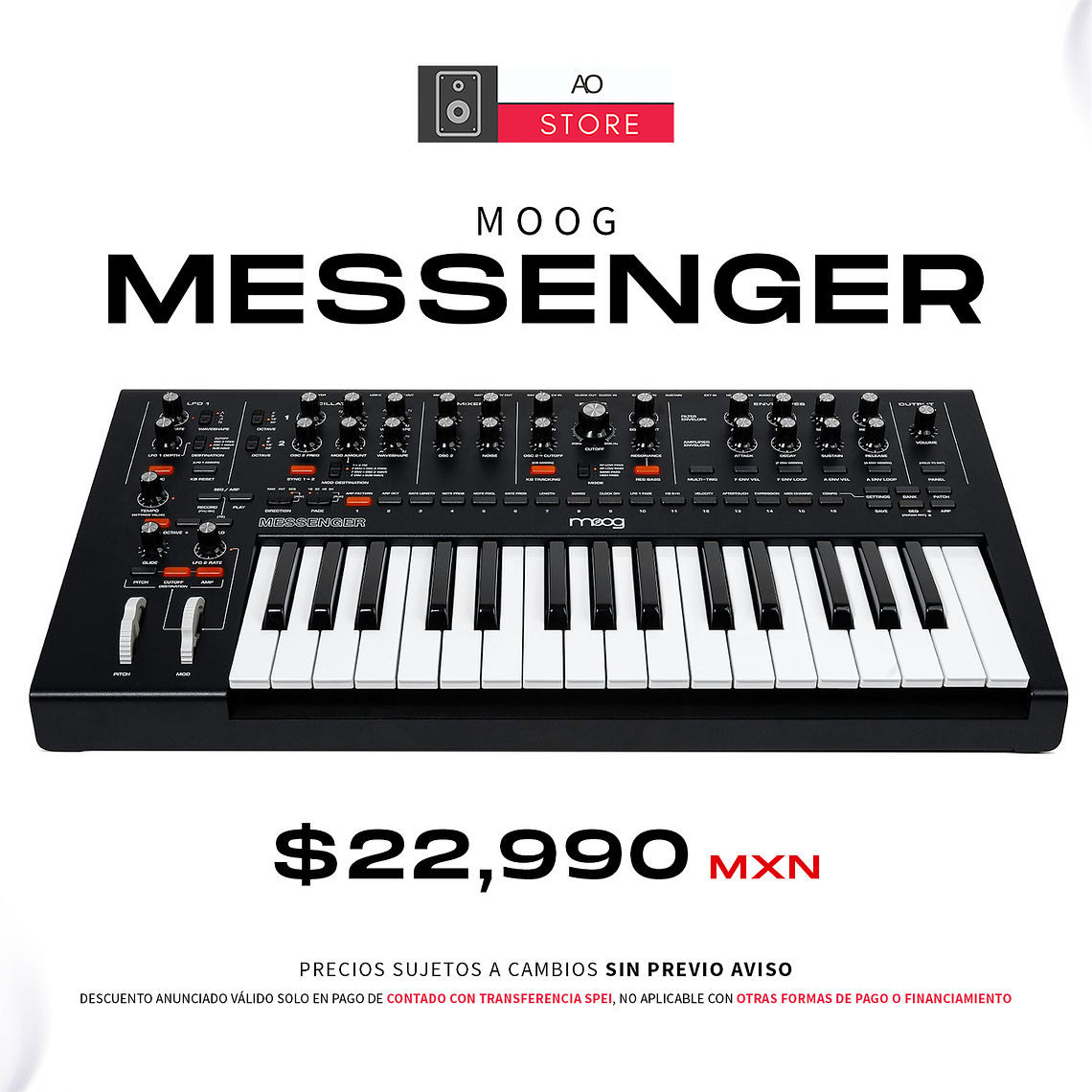Moog Messenger Sintetizador Analógico Monofónico 1