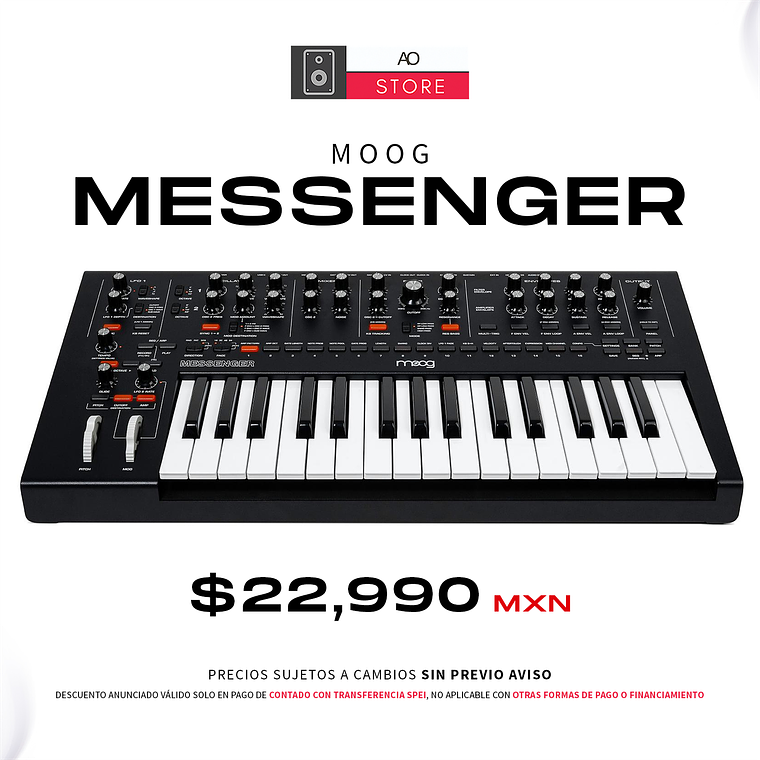 Moog Messenger Sintetizador Analógico Monofónico 1
