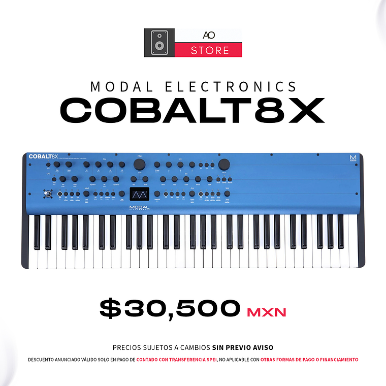 Modal Electronics Cobalt 8X Sintetizador Analógico Virtual 1