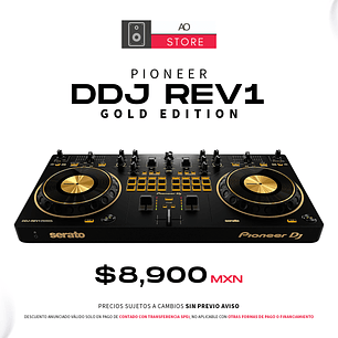 Pioneer DJ DDJ REV1 Edición Limitada Oro Controlador para DJ Estilo Scratch