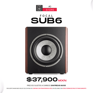 Focal Sub6 Subwoofer de Estudio