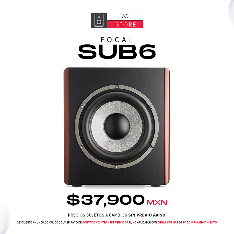 Focal Sub6 Subwoofer de Estudio 1