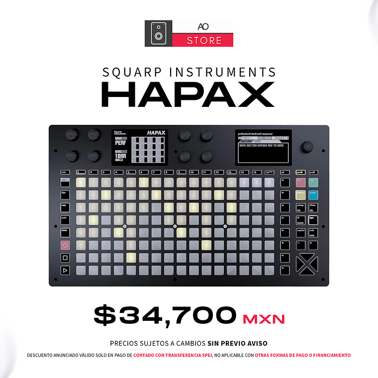 Squarp Instruments Hapax Superficie Midi y Secuenciador  1