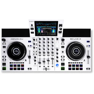 Denon DJ SC Live 4 Edición White Reproductor Multimedia de 4 Canales para DJ