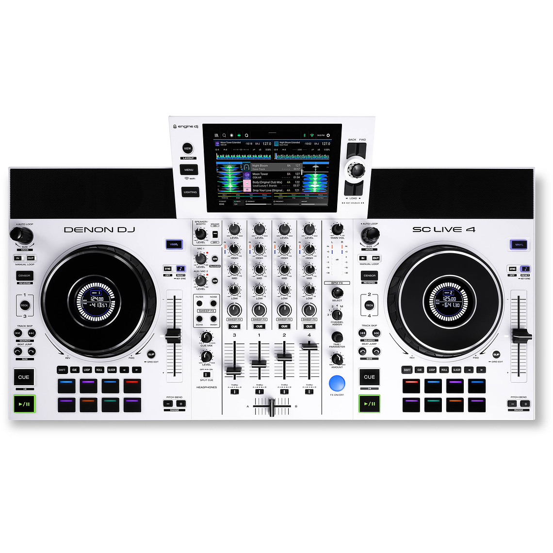 Denon DJ SC Live 4 Edición White Reproductor Multimedia de 4 Canales para DJ 2
