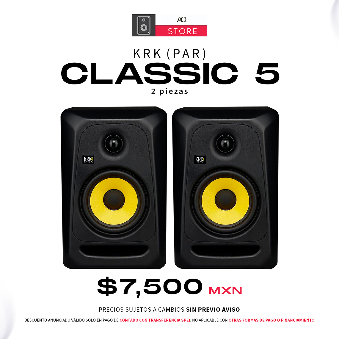 KRK Classic 5 Monitores de Estudio (2 Piezas) 1