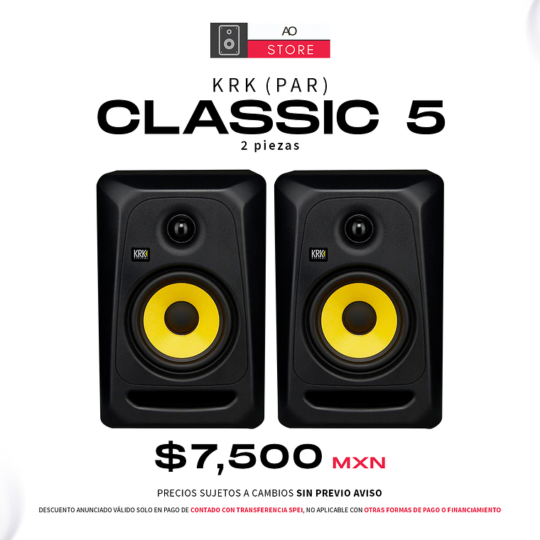 KRK Classic 5 Monitores de Estudio (2 Piezas) 1