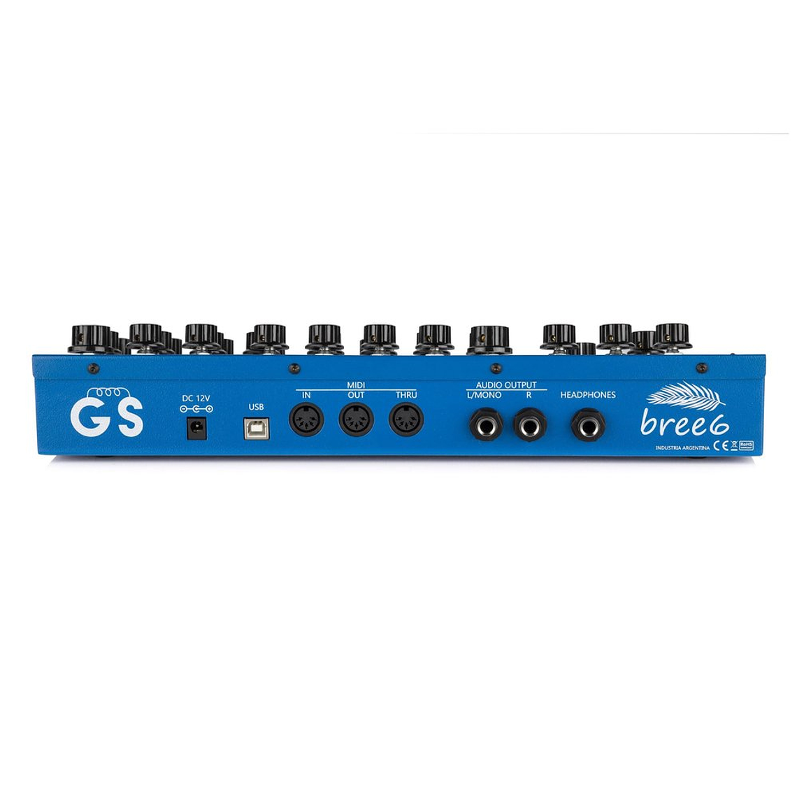 GS Music Bree6 Desktop Azul Sintetizador Polifónico Analógico 2