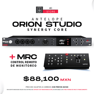 Antelope Orion Studio Synergy Core Interfaz de Audio + Antelope MRC Control Remoto de Monitoreo