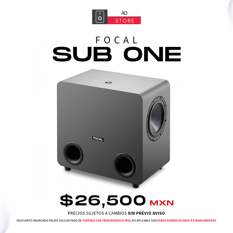 Focal Sub One Subwoofer Dual de Estudio 1